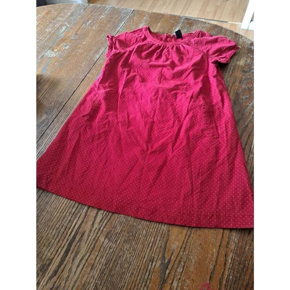 XXL 14/16 Gap Kids Short Sleeve Red White Corduroy Short Sleeve Cotton Dress